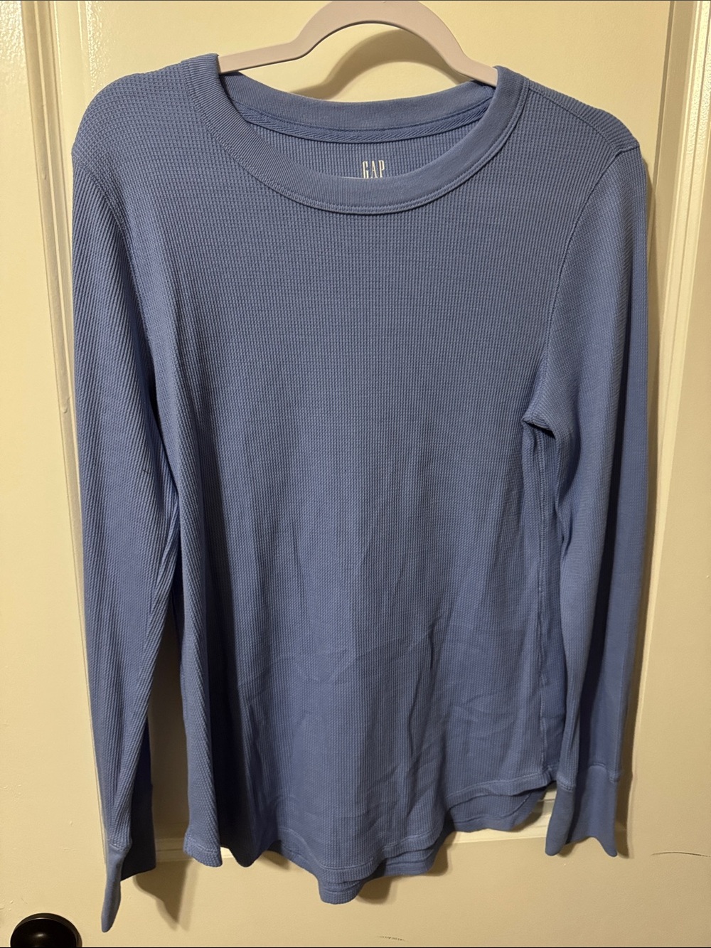 GAP Waffle Knit Long Sleeve Top